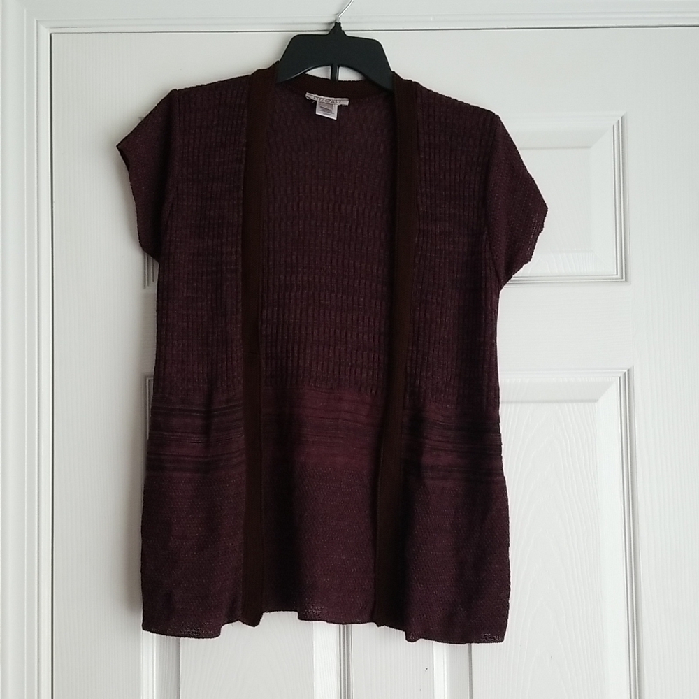 Roz & Ali Women's Open Front Cardigan
